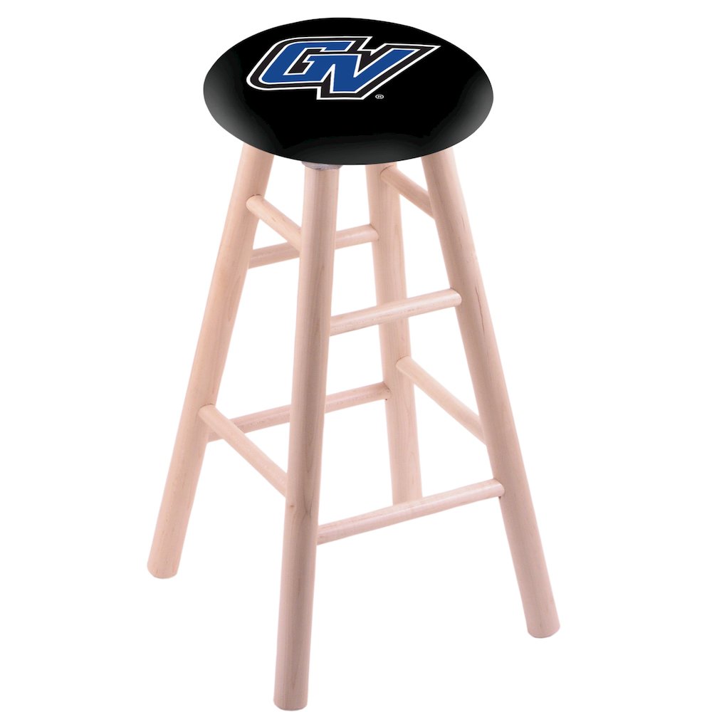 Maple Counter Stool in Natural Finish with Grand Valley State Seat