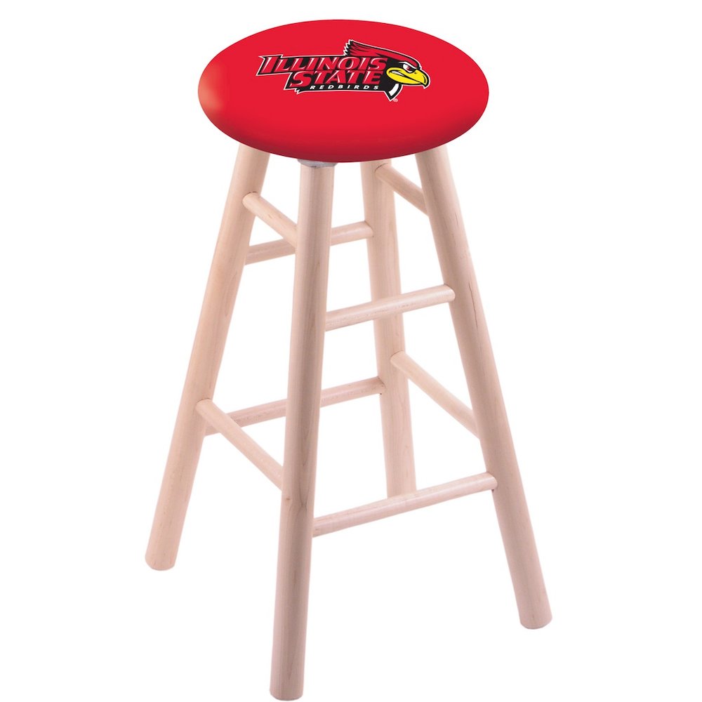 Maple Counter Stool in Natural Finish with Illinois State Seat