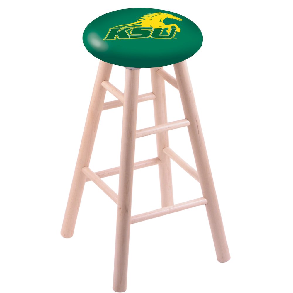 Maple Counter Stool in Natural Finish with Kentucky State University Seat