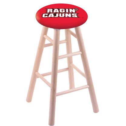 Maple Counter Stool in Natural Finish with Louisiana-Lafayette Seat