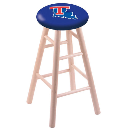 Maple Counter Stool in Natural Finish with Louisiana Tech Seat