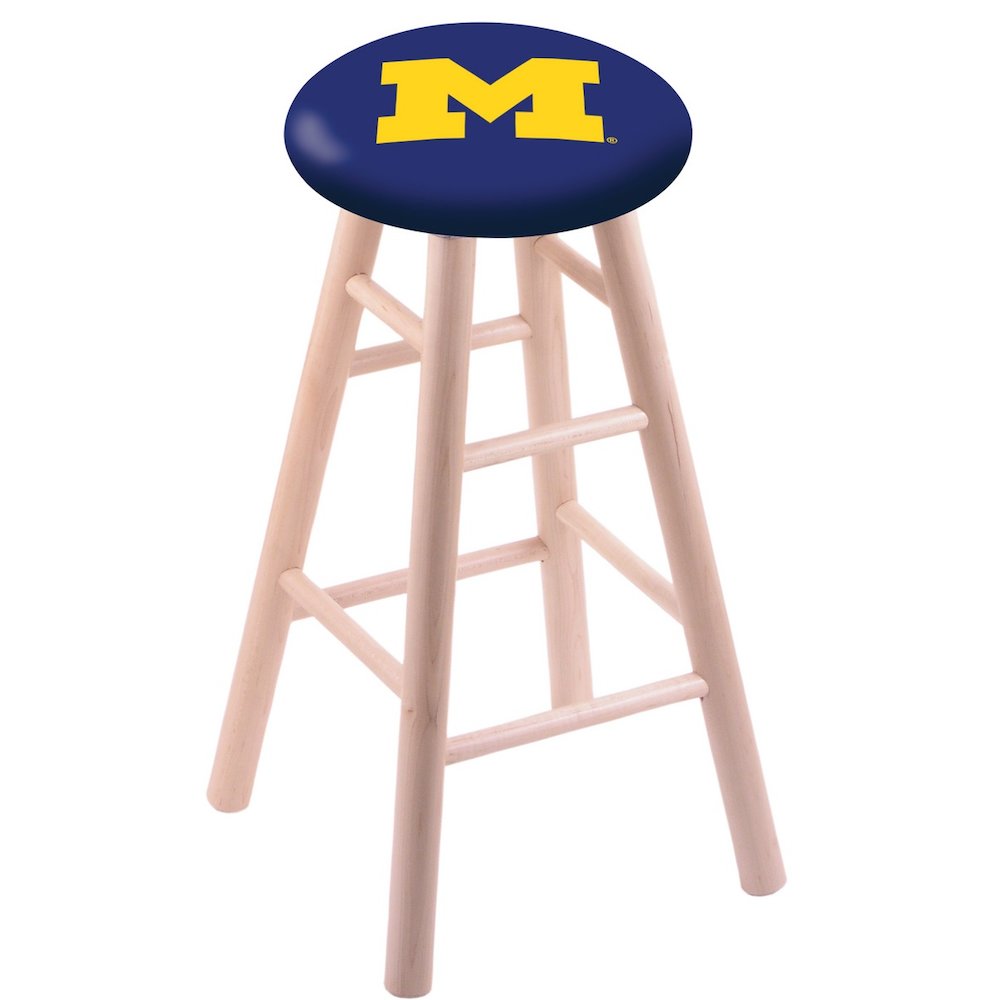 Maple Counter Stool in Natural Finish with Michigan Seat