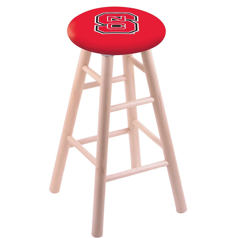 Maple Counter Stool in Natural Finish with North Carolina State Seat