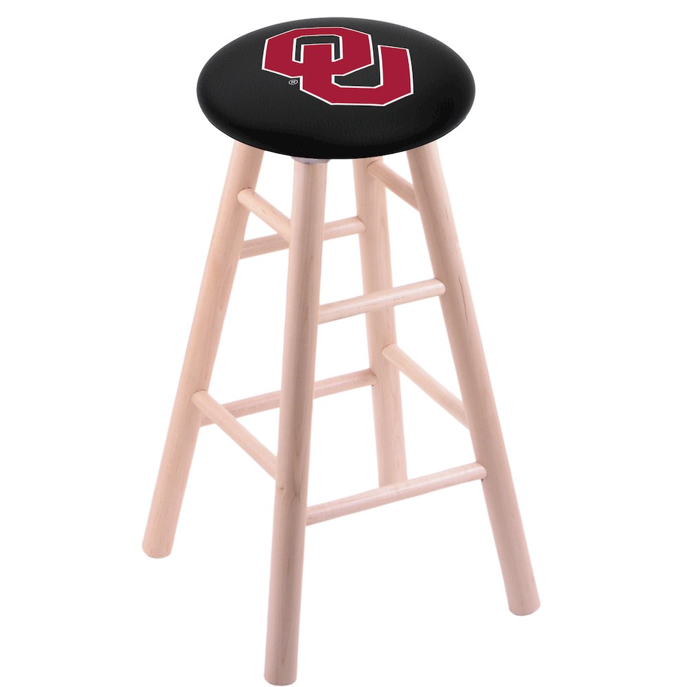 Maple Counter Stool in Natural Finish with Oklahoma Seat