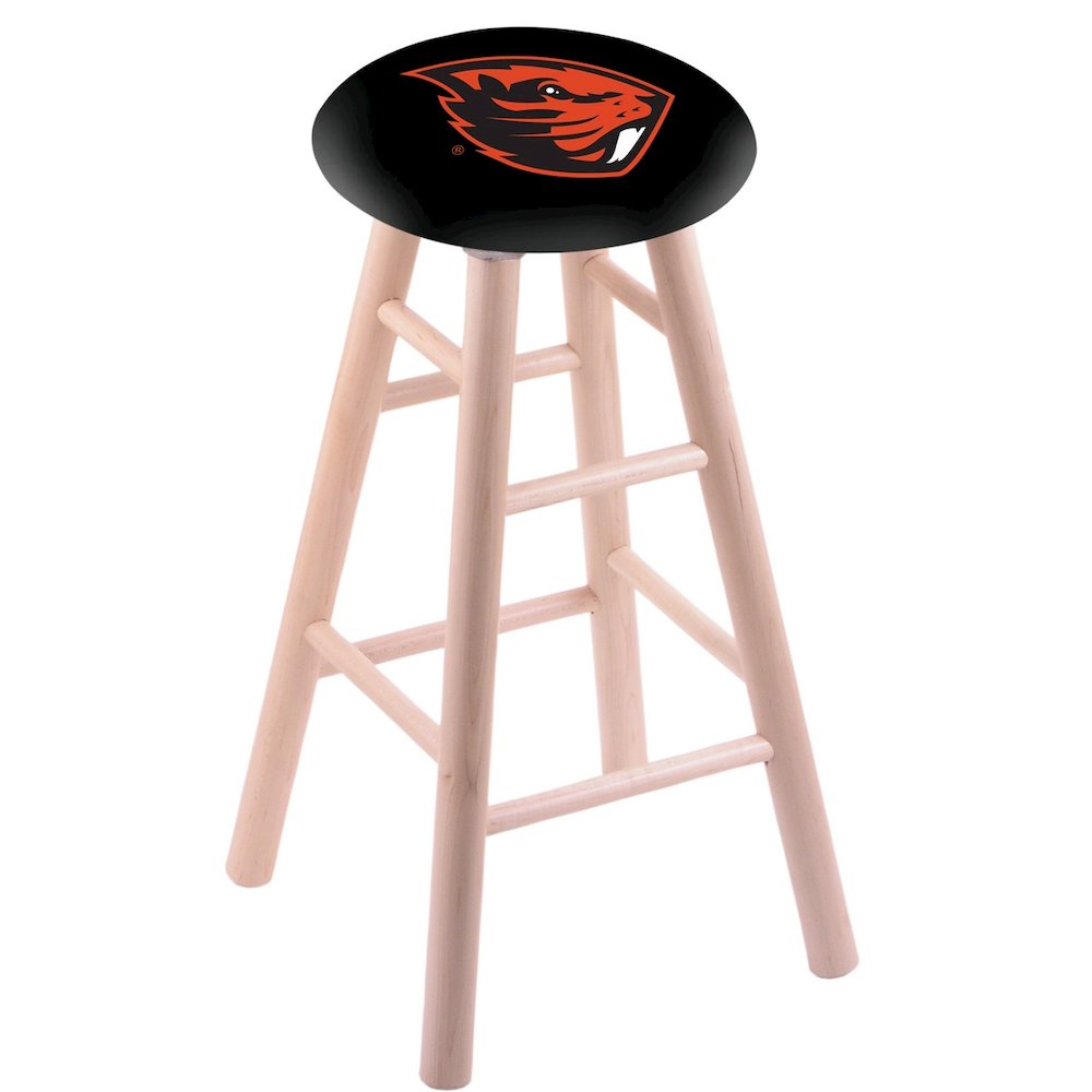 Maple Counter Stool in Natural Finish with Oregon State Seat