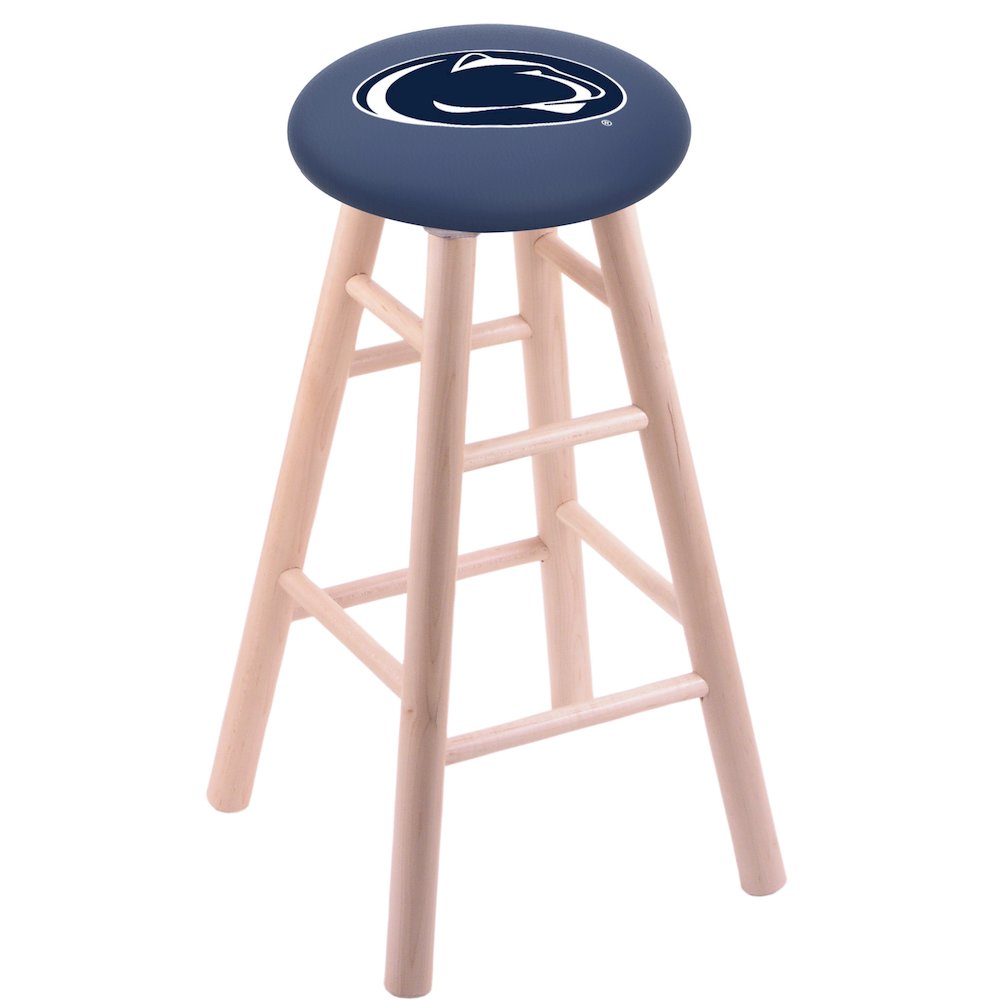 Maple Bar Stool in Natural Finish with Penn State Seat
