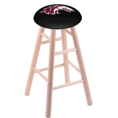 Maple Counter Stool in Natural Finish with Southern Illinois Seat