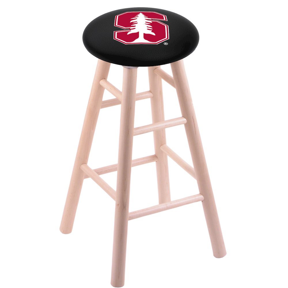 Maple Counter Stool in Natural Finish with Stanford Seat