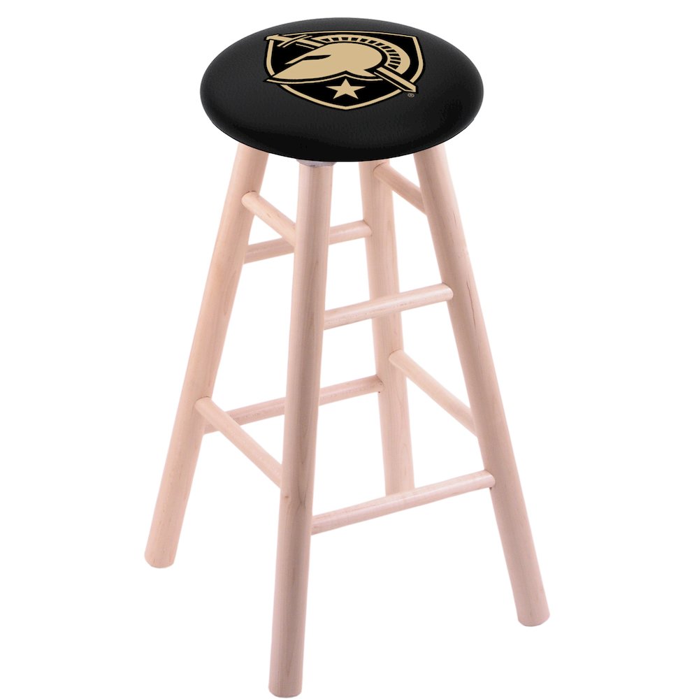 Maple Counter Stool in Natural Finish with US Military Academy (ARMY) Seat