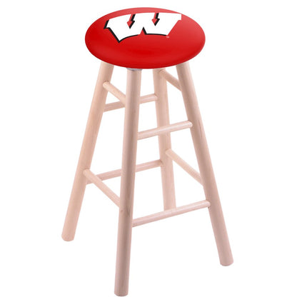 Maple Counter Stool in Natural Finish with Wisconsin "W" Seat