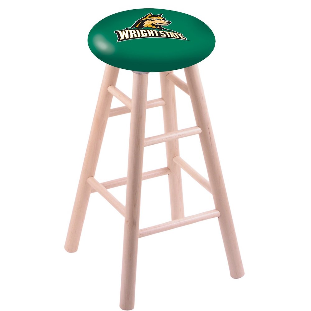 Maple Counter Stool in Natural Finish with Wright State Seat