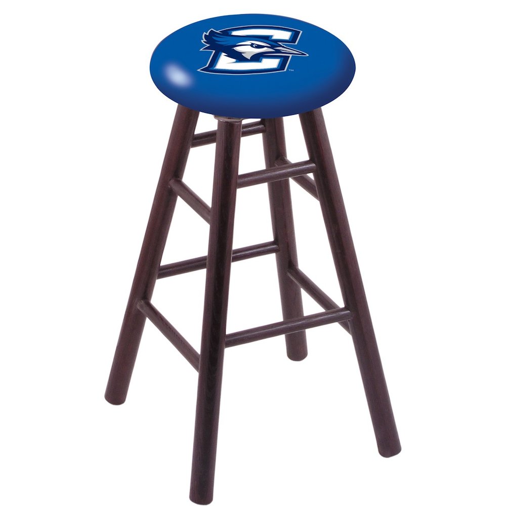 Oak Counter Stool in Dark Cherry Finish with Creighton Seat