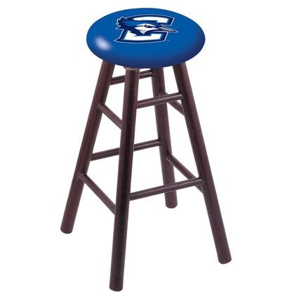 Oak Counter Stool in Dark Cherry Finish with Creighton Seat