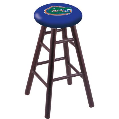 Oak Counter Stool in Dark Cherry Finish with Florida Seat