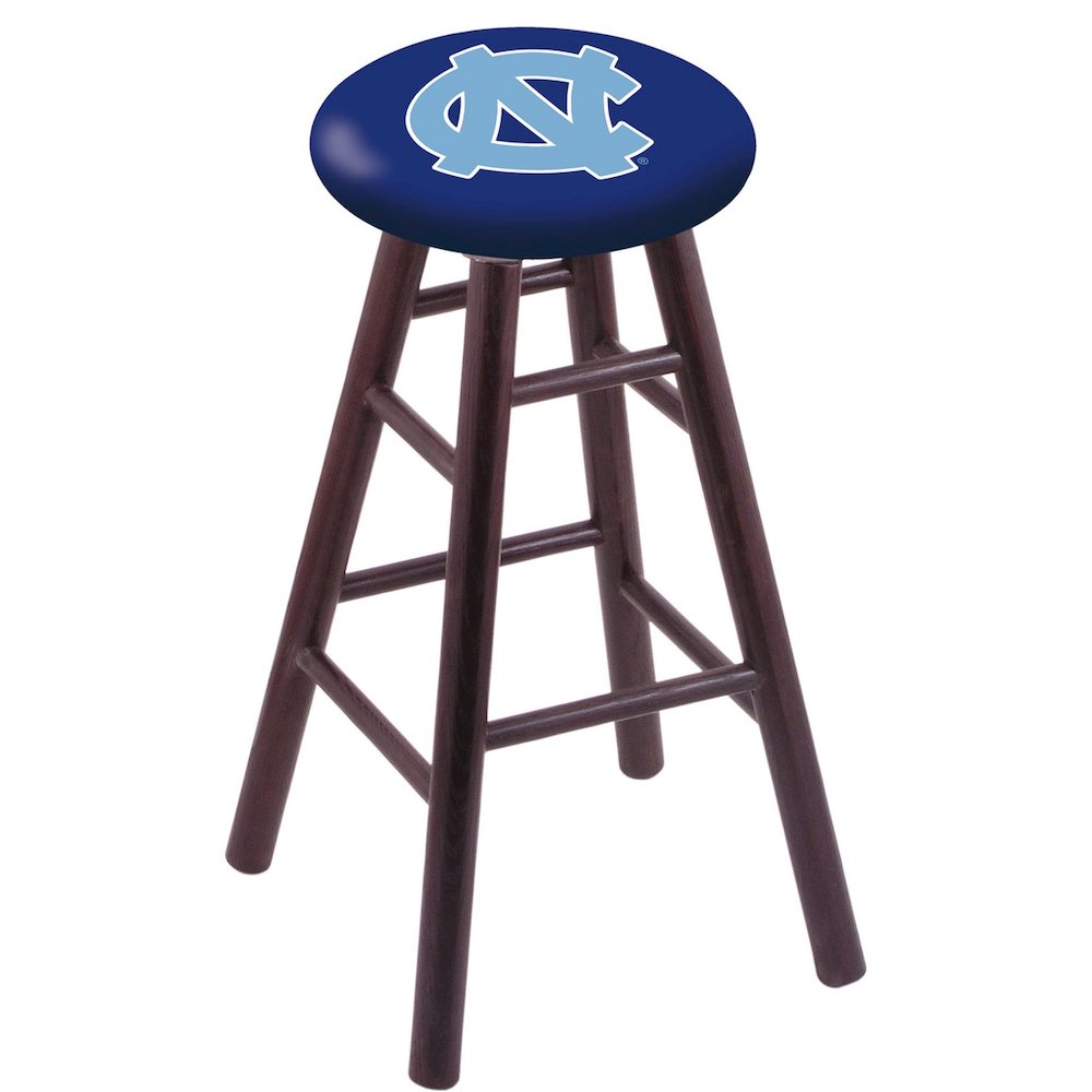 Oak Counter Stool in Dark Cherry Finish with North Carolina Seat