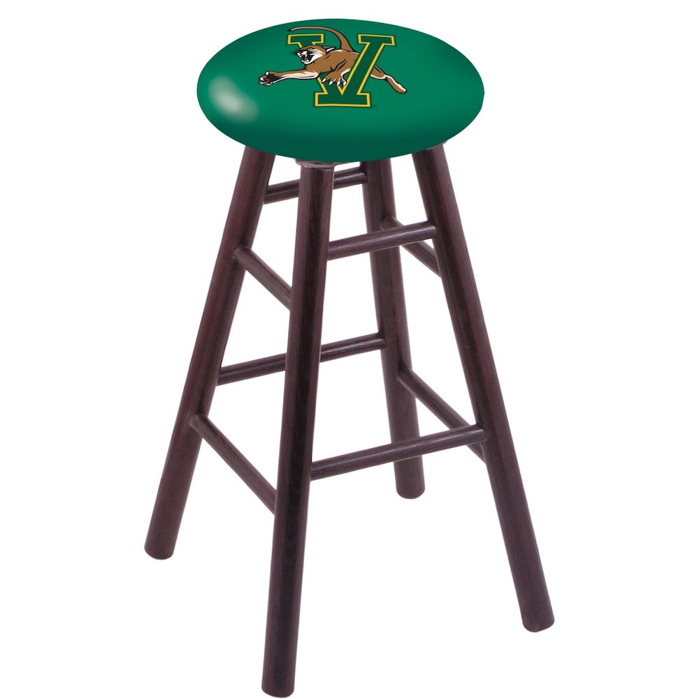 Oak Counter Stool in Dark Cherry Finish with Vermont Seat