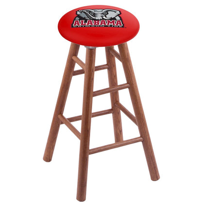 Oak Counter Stool in Medium Finish with Alabama Seat