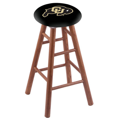 Oak Counter Stool in Medium Finish with Colorado Seat