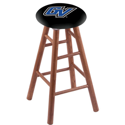 Oak Counter Stool in Medium Finish with Grand Valley State Seat