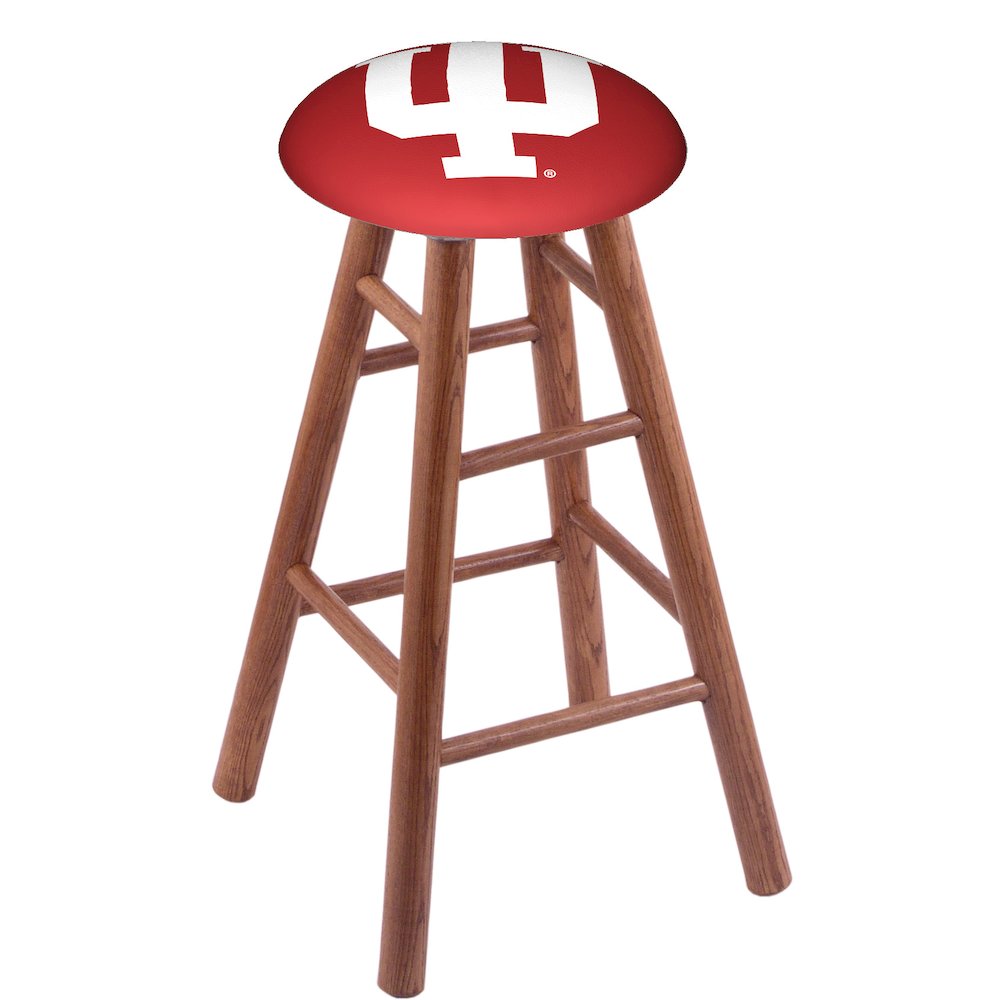 Oak Counter Stool in Medium Finish with Indiana Seat