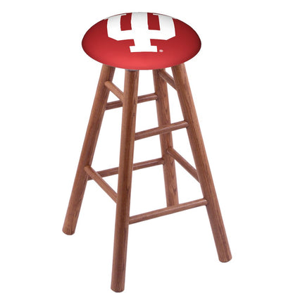 Oak Counter Stool in Medium Finish with Indiana Seat