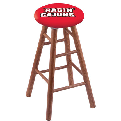 Oak Counter Stool in Medium Finish with Louisiana-Lafayette Seat