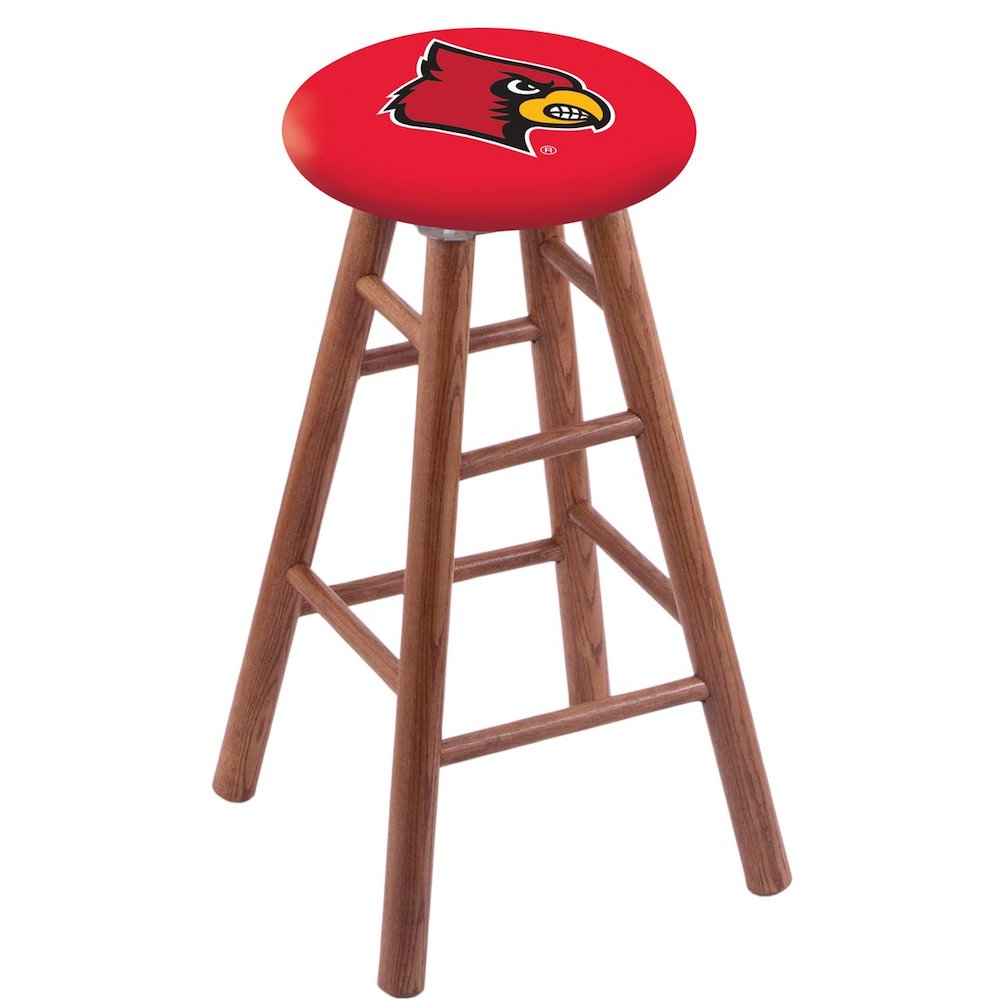Oak Counter Stool in Medium Finish with Louisville Seat
