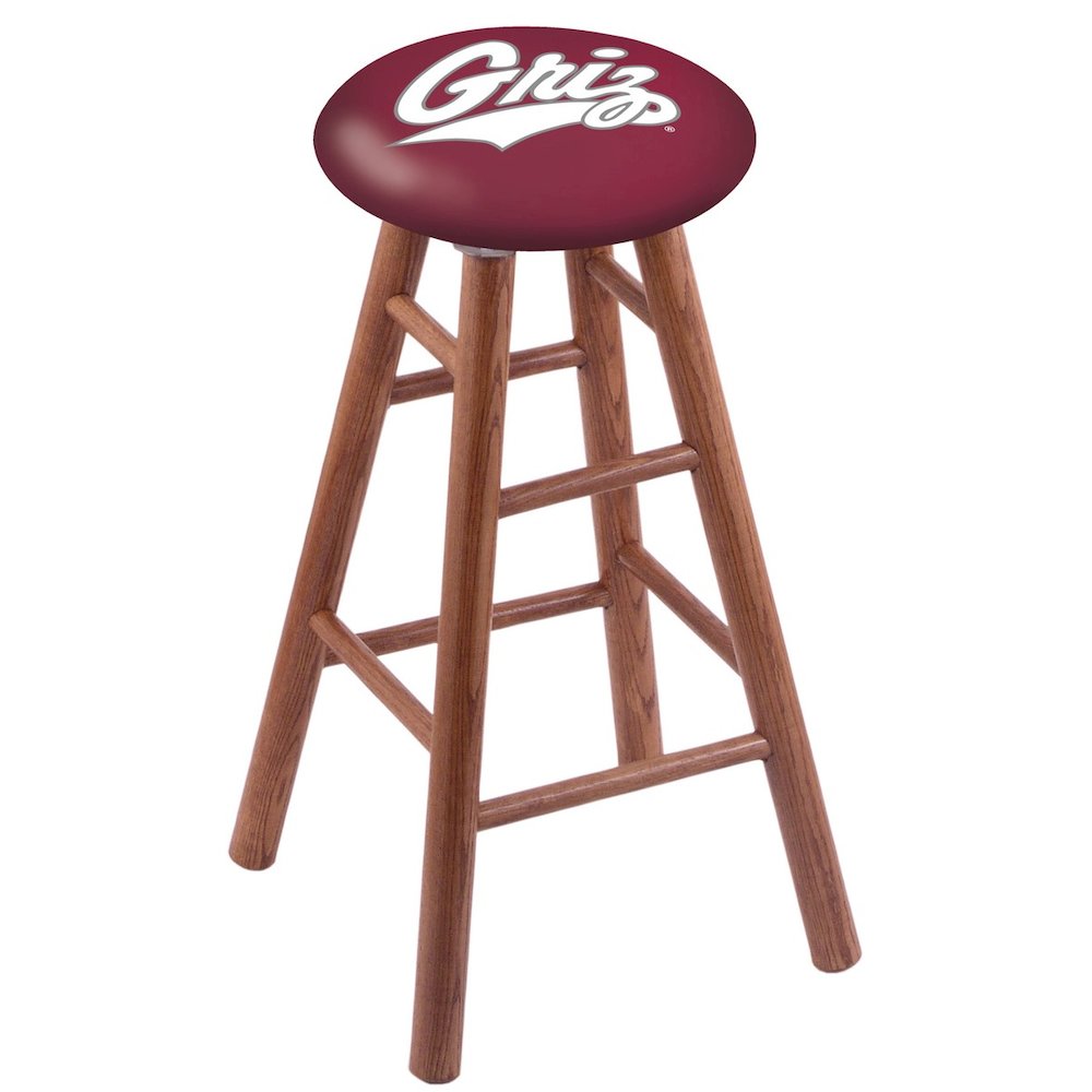 Oak Counter Stool in Medium Finish with Montana Seat