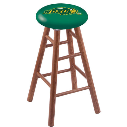 Oak Counter Stool in Medium Finish with North Dakota State Seat