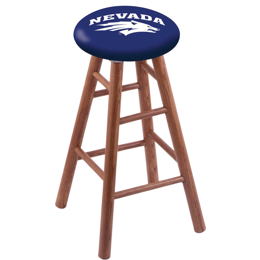 Oak Counter Stool in Medium Finish with Nevada Seat