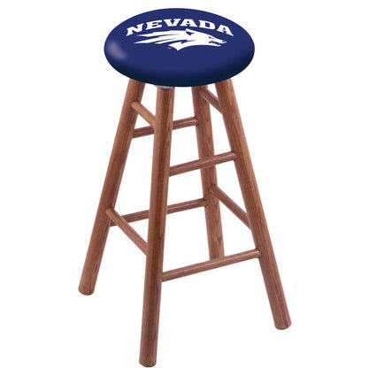 Oak Counter Stool in Medium Finish with Nevada Seat