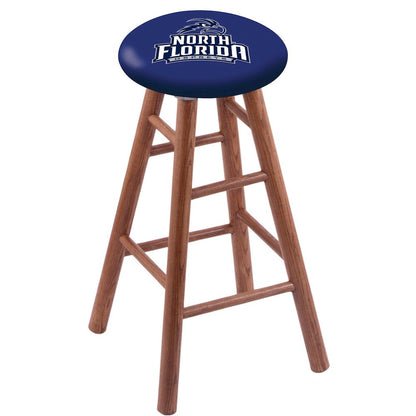 Oak Counter Stool in Medium Finish with North Florida Seat