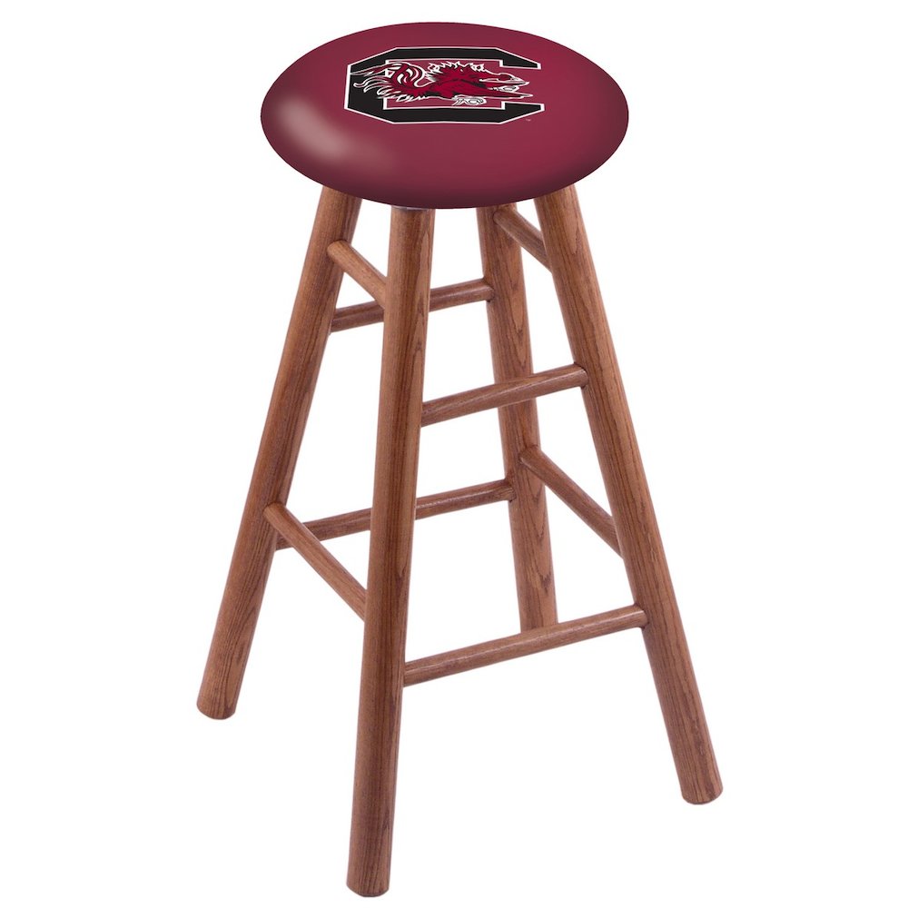 Oak Counter Stool in Medium Finish with South Carolina Seat