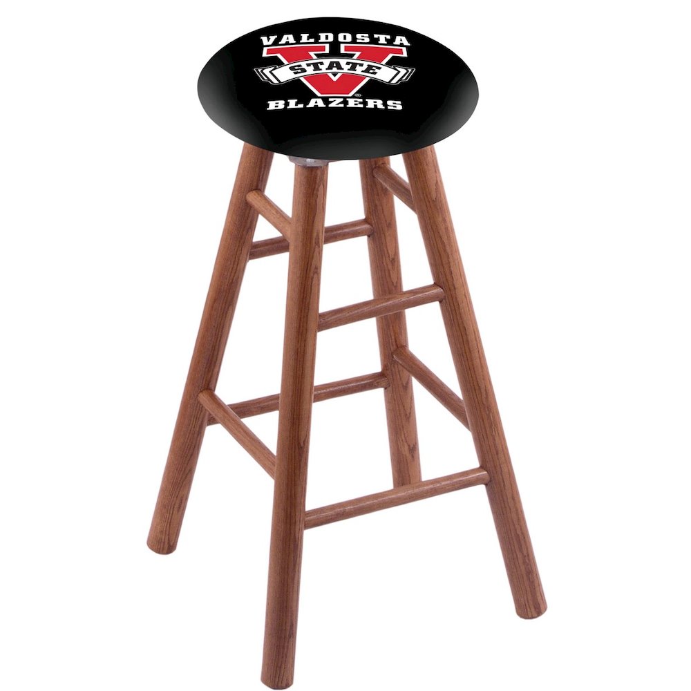 Oak Counter Stool in Medium Finish with Valdosta State Seat