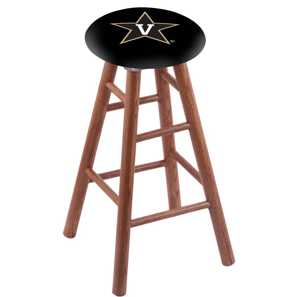 Oak Counter Stool in Medium Finish with Vanderbilt Seat