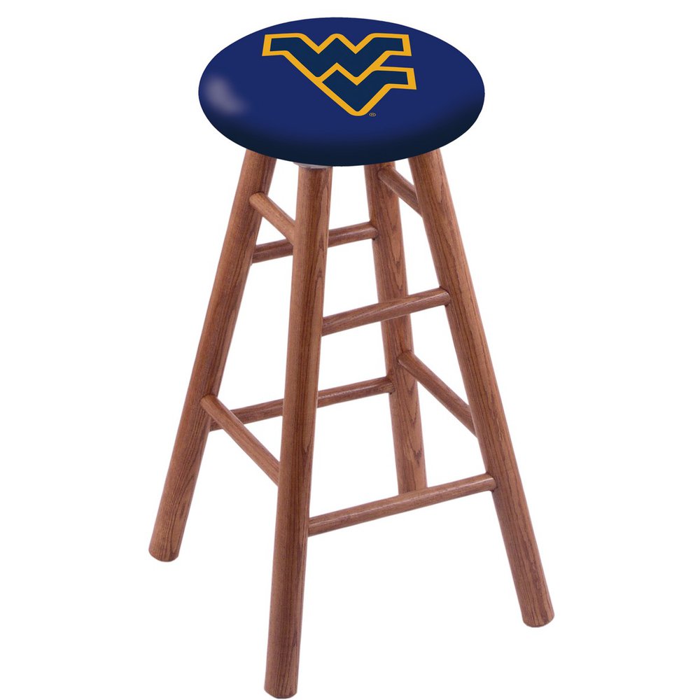 Oak Counter Stool in Medium Finish with West Virginia Seat
