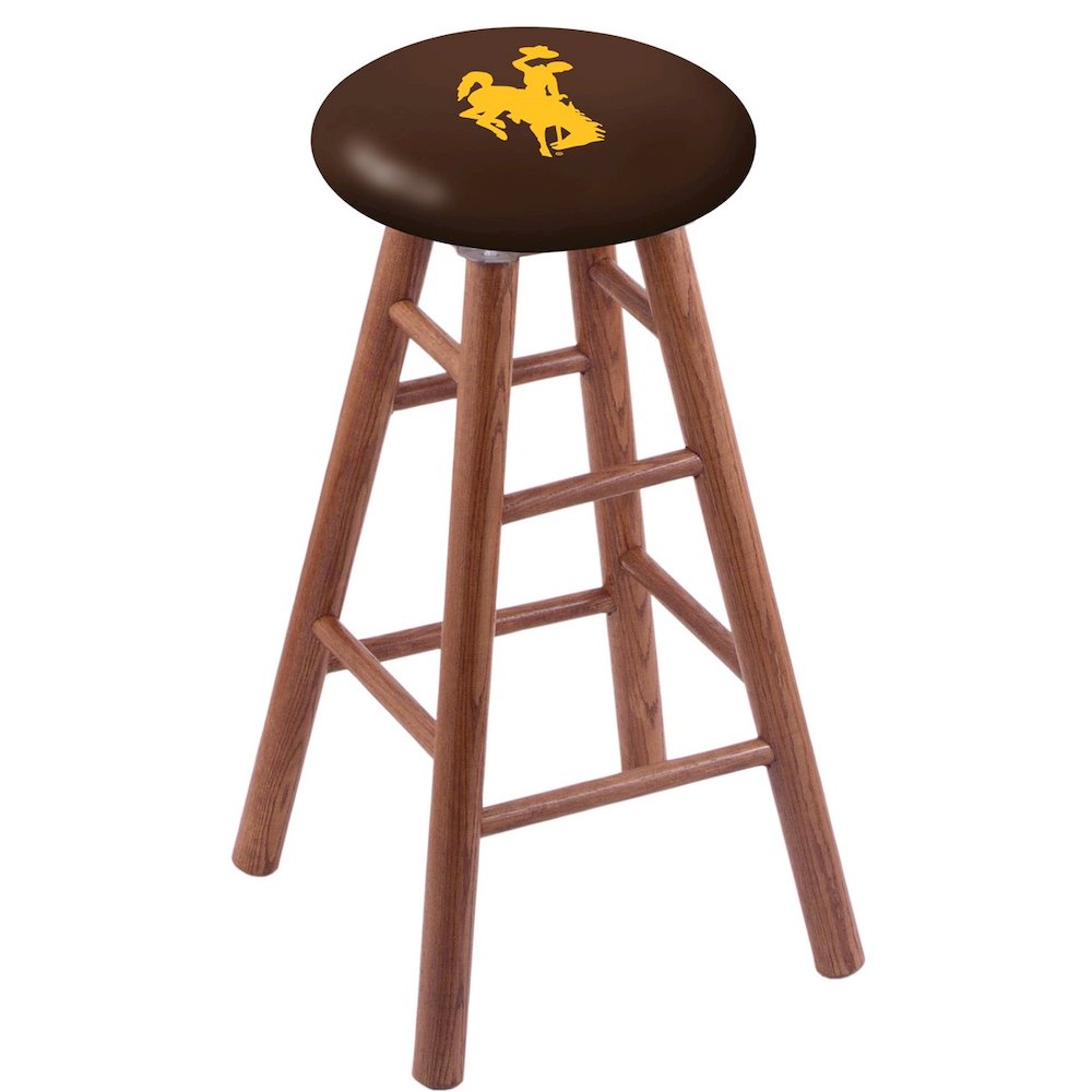 Oak Counter Stool in Medium Finish with Wyoming Seat