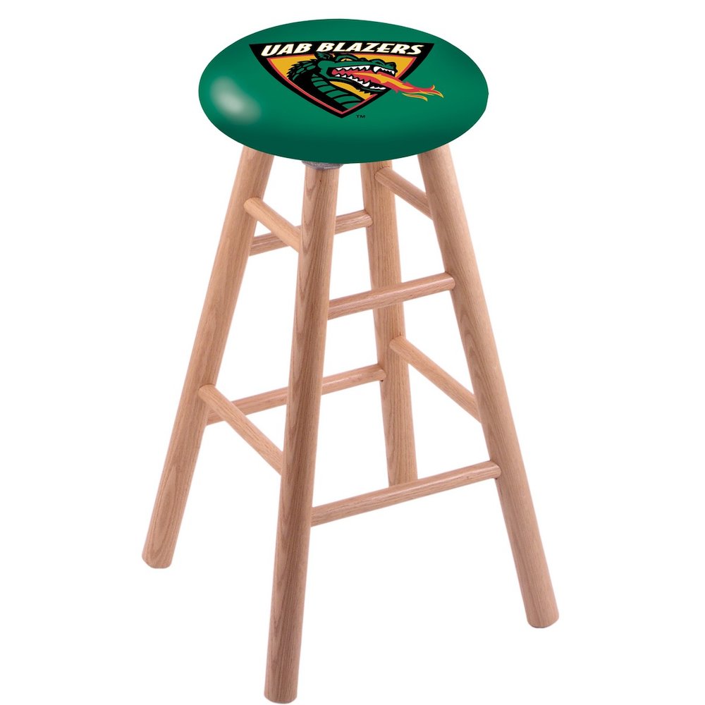 Oak Counter Stool in Natural Finish with UAB Seat