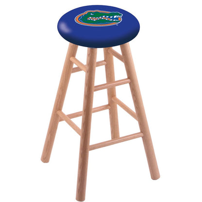 Oak Counter Stool in Natural Finish with Florida Seat
