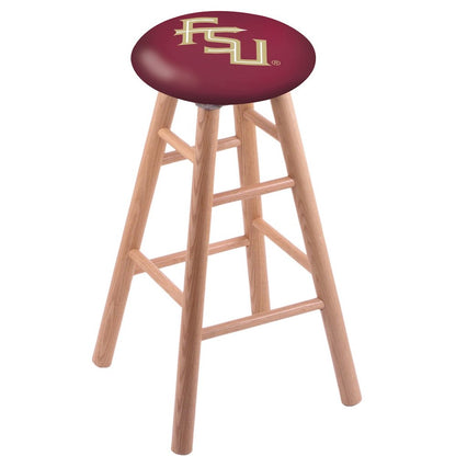 Oak Counter Stool in Natural Finish with Florida State (Script) Seat