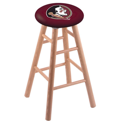 Oak Counter Stool in Natural Finish with Florida State (Head) Seat