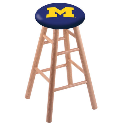 Oak Counter Stool in Natural Finish with Michigan Seat