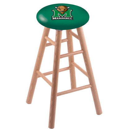 Oak Counter Stool in Natural Finish with Marshall Seat