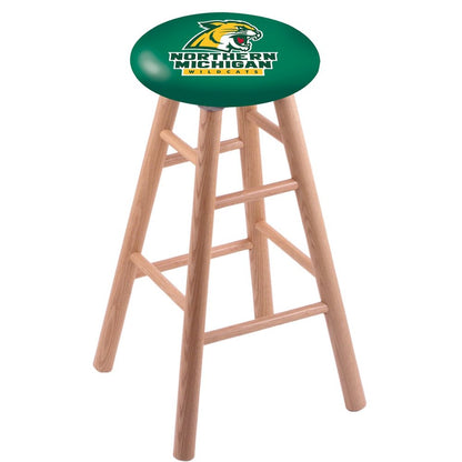 Oak Counter Stool in Natural Finish with Northern Michigan Seat