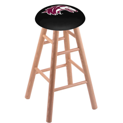 Oak Counter Stool in Natural Finish with Southern Illinois Seat