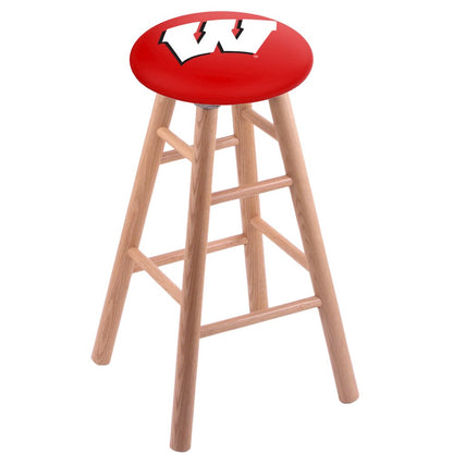 Oak Counter Stool in Natural Finish with Wisconsin "W" Seat