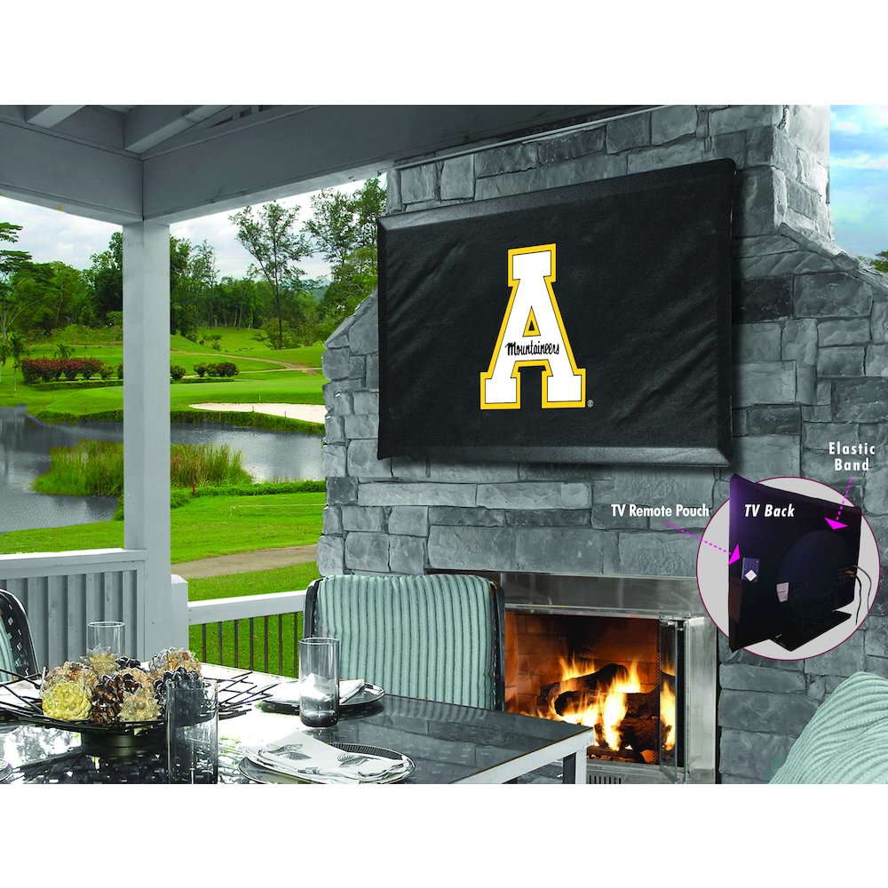Appalachian State TV Cover (TV sizes 30"-36") by Covers by HBS
