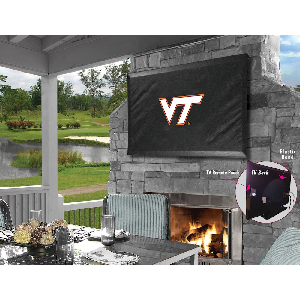 Virginia Tech TV Cover (TV sizes 30"-36") by Covers by HBS