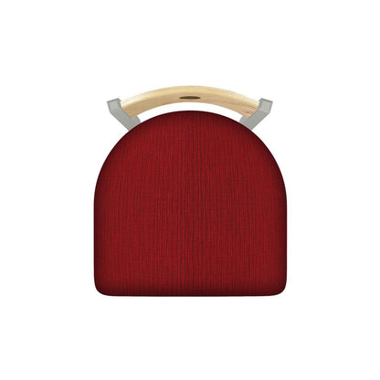 XL 830 Voltaire 25" Swivel Counter Stool with Anodized Nickel Finish, Natural Back, and Graph Ruby Seat