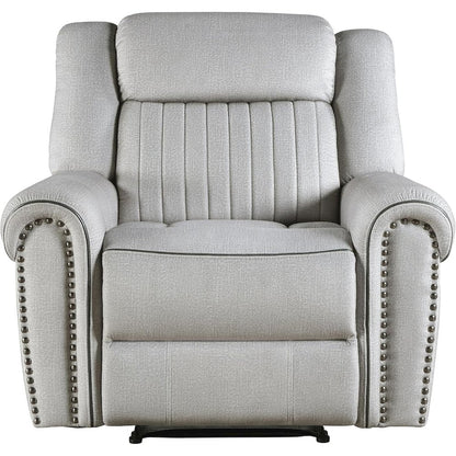 Lexicon Brennen Microfiber Reclining Chair in Mist